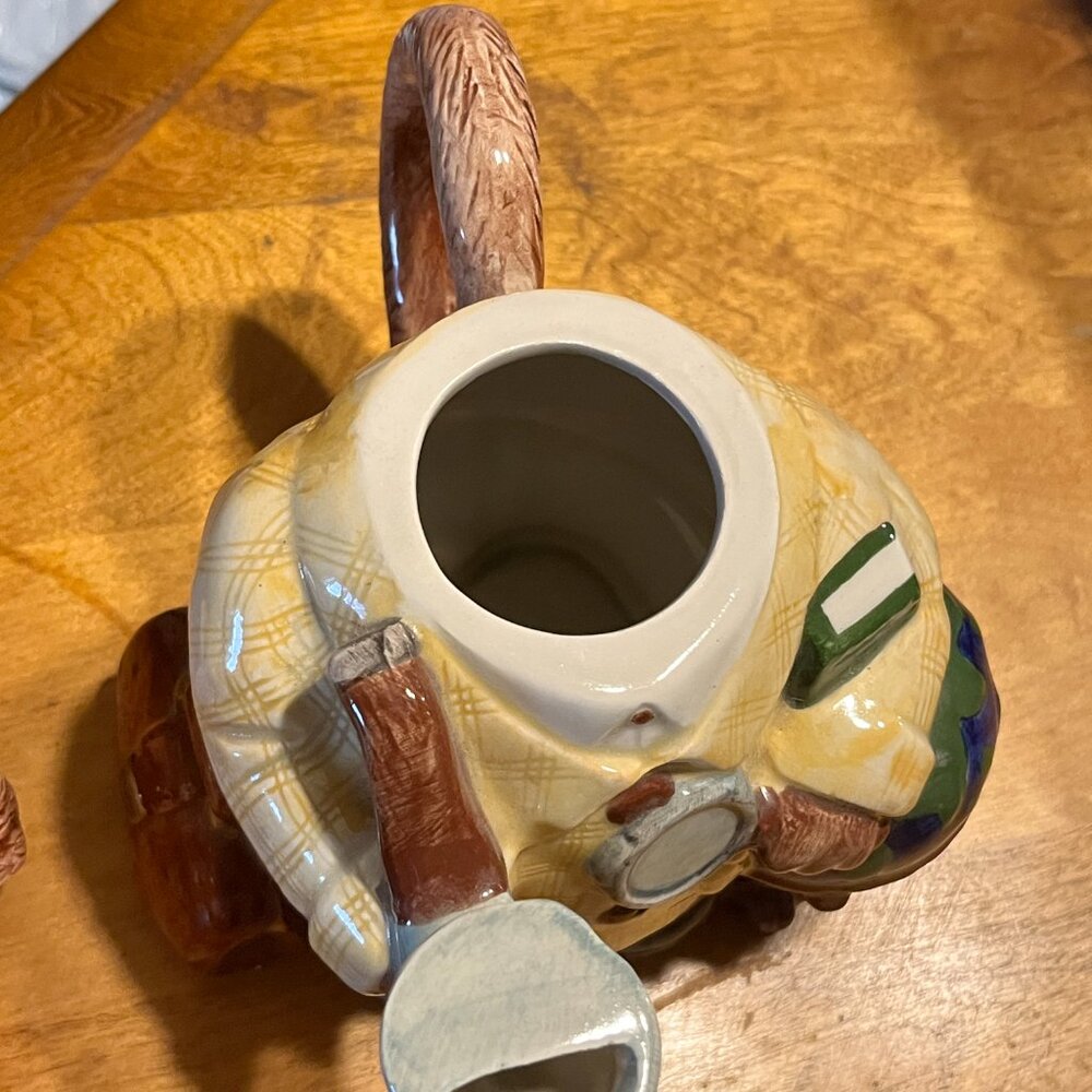 OMNIBUS FITZ & FLOYD SHERLOCK DOG FIGURAL TEAPOT 1994 COLLECTIBLE - Picture 10 of 11